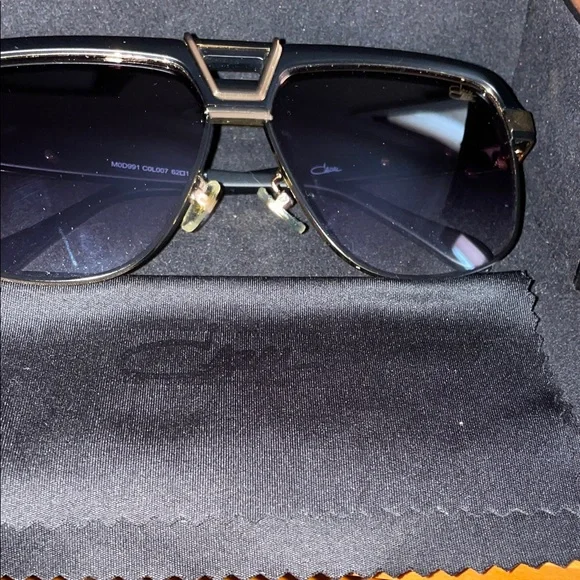 Cazal Black and Gold Men's Bag